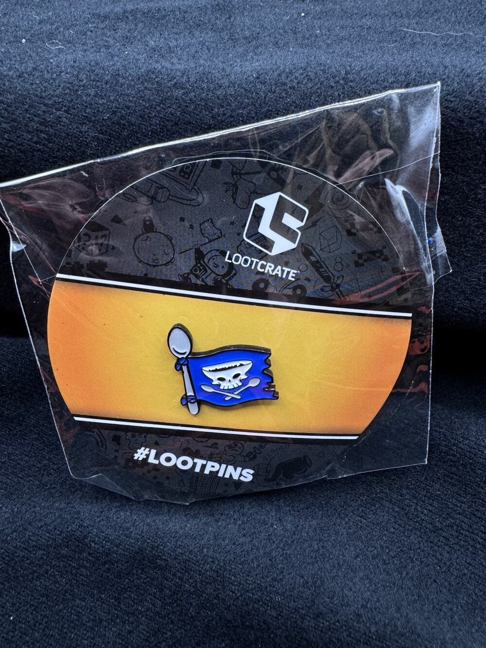 Pirate Flag Skull Cereal Bowl Collectible Pin Enamel Loot Crate PinBack New